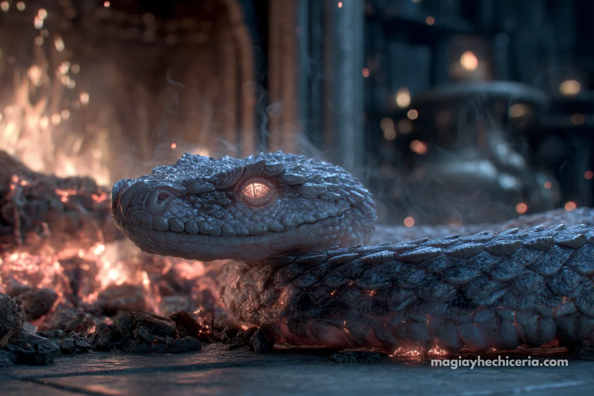 Ashwinder: la serpiente de fuego del mundo mágico 1 Ashwinder descripcion fisica