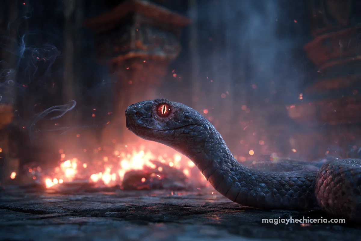 Ashwinder: la serpiente de fuego del mundo mágico 4 Ashwinder