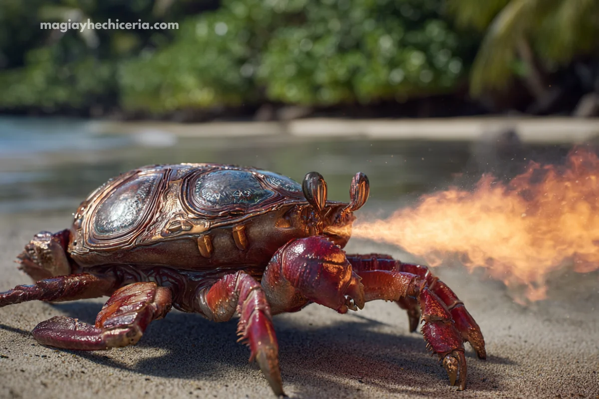 cangrejo de fuego harry potter descripcion
