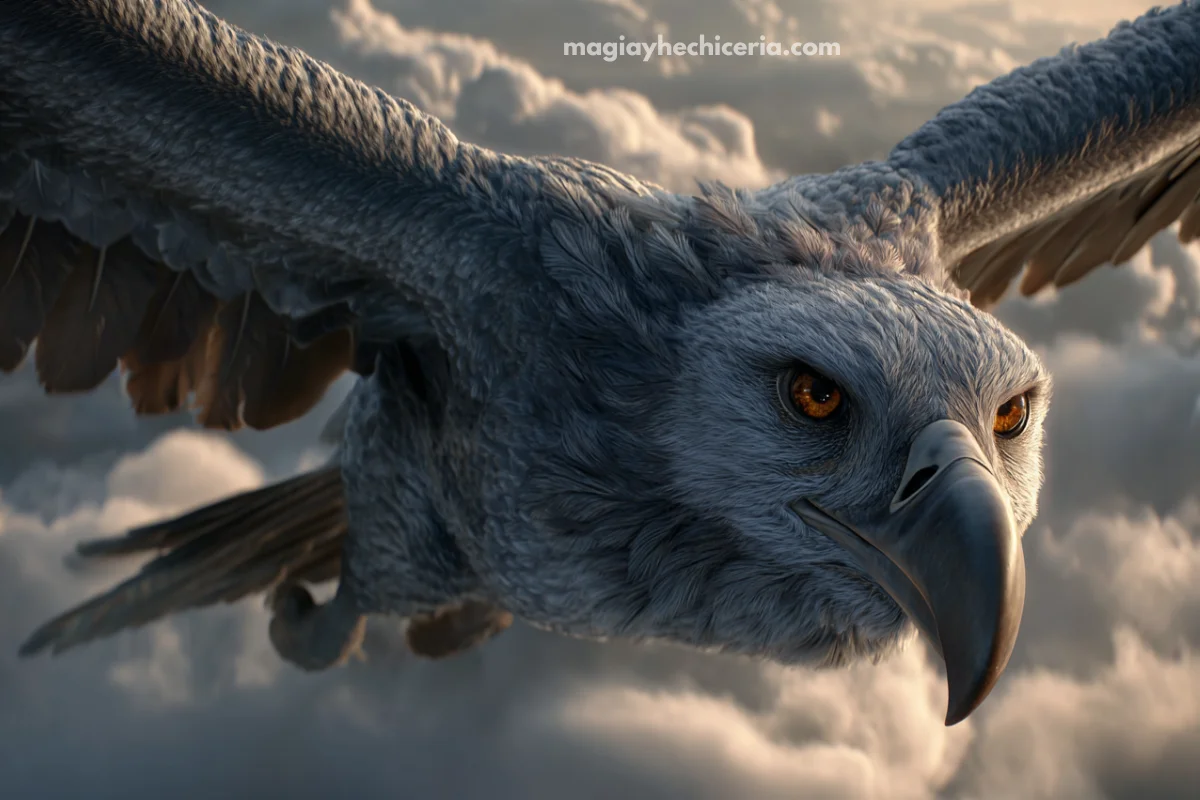 Hipogrifo: noble guardián del cielo mágico hipogrifo
