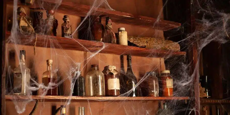 estanteria decoracion harry potter halloween