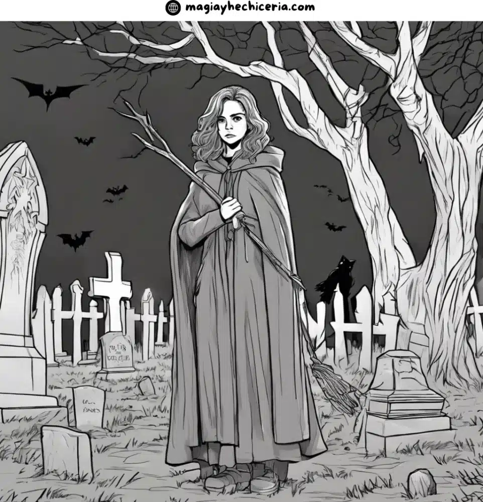 hermione para colorear halloween