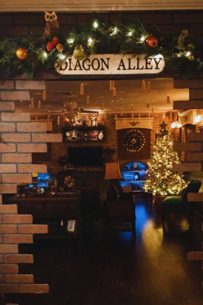 callejon diagon decoracion navidad harry potter