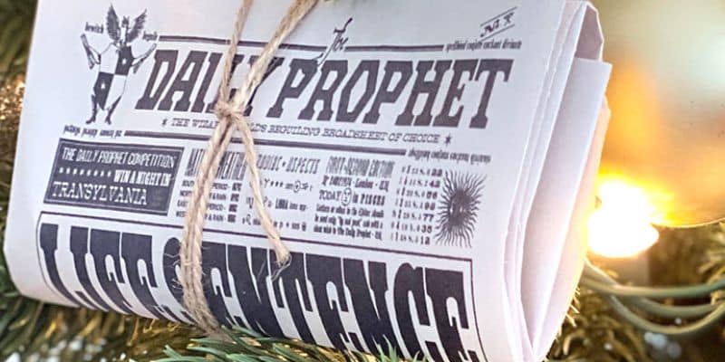 diario el profeta decoracion navidad harry potter
