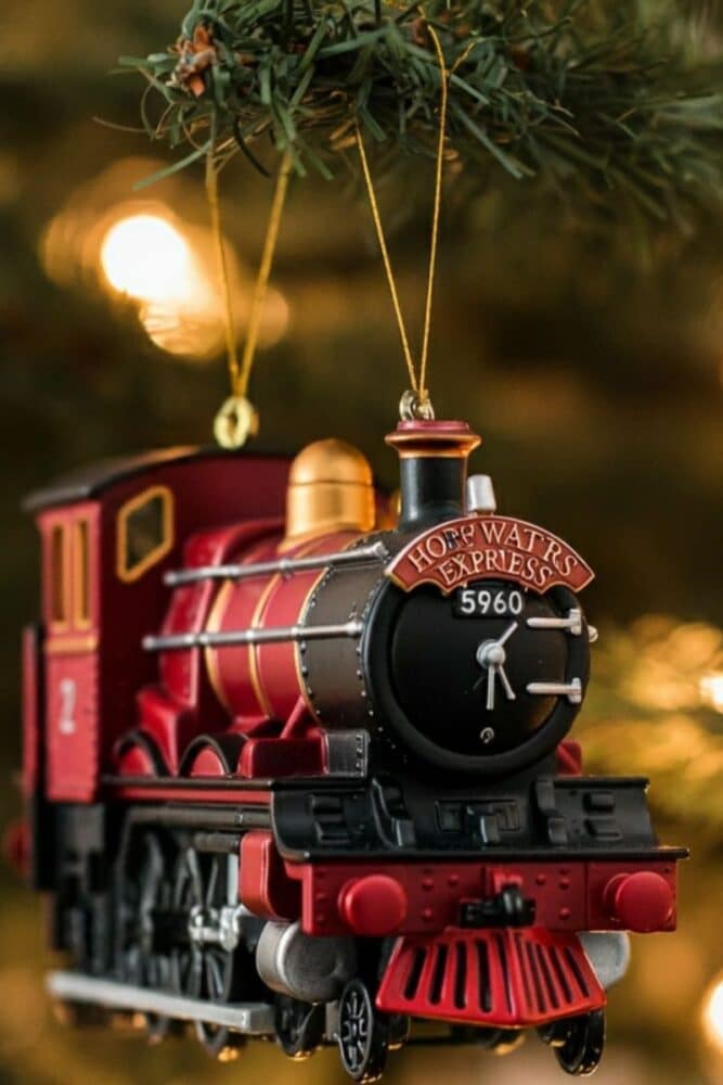 tren hogwarts arbol harry potter decoracion navidad