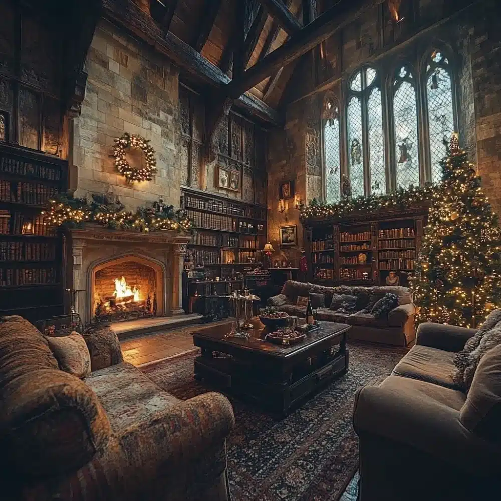 salon de ravenclaw navideno