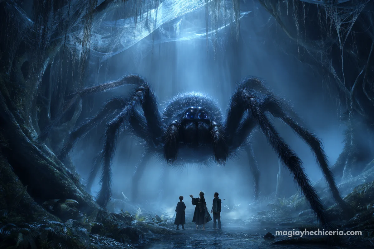 Acromantulas en harry potter relacion con magos y brujas