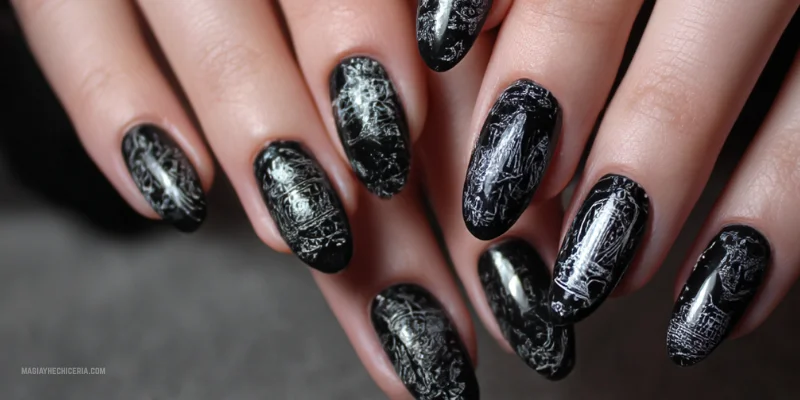unas negras de harry potter inspiradas en la saga